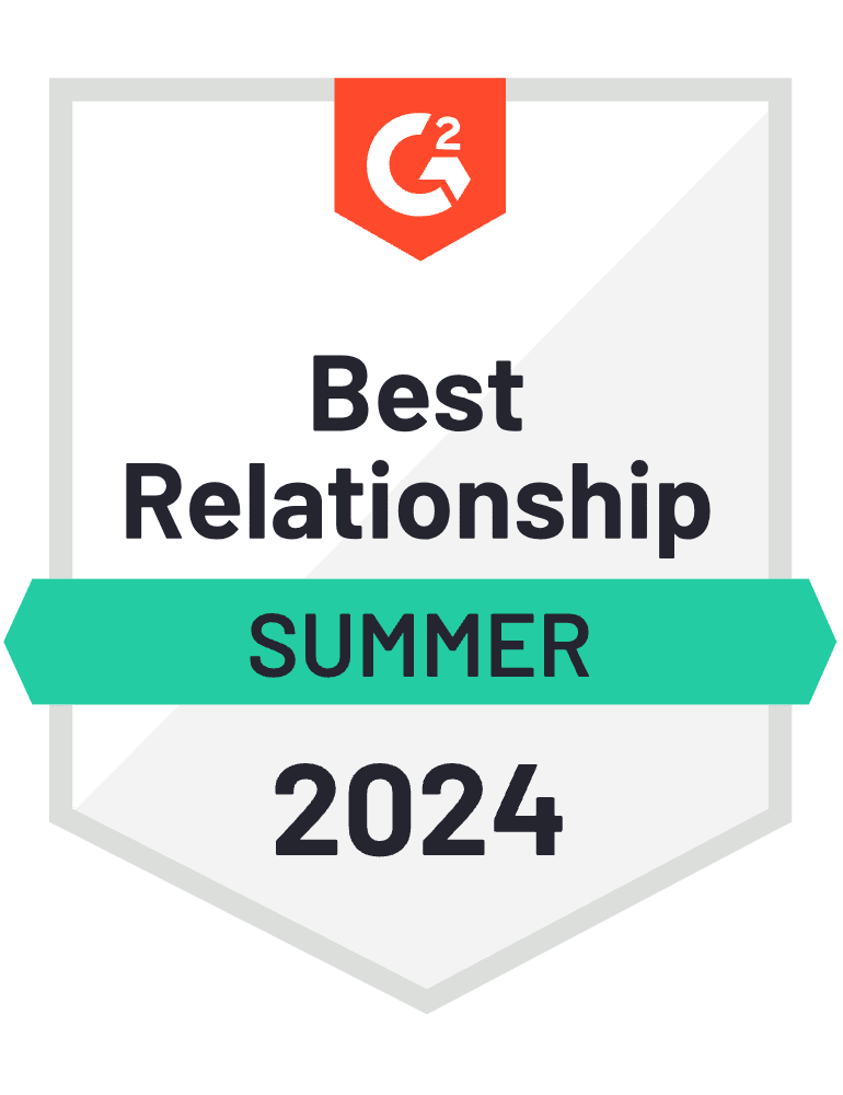 G2 Best Relationship Award, 2024