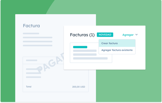 Crea nuevas facturas o agrega información a facturas que ya tengas