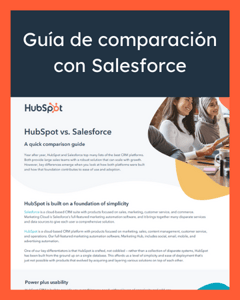 Guía de comparación con Salesforce