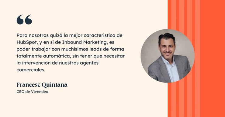 testimonial de Francesc Quinta sobre HubSpot