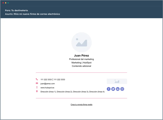 Plantillas para firmas de correo profesionales