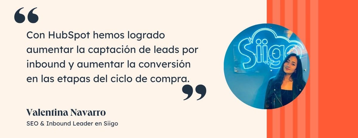 testimonio de  Siigo sobre HubSpot