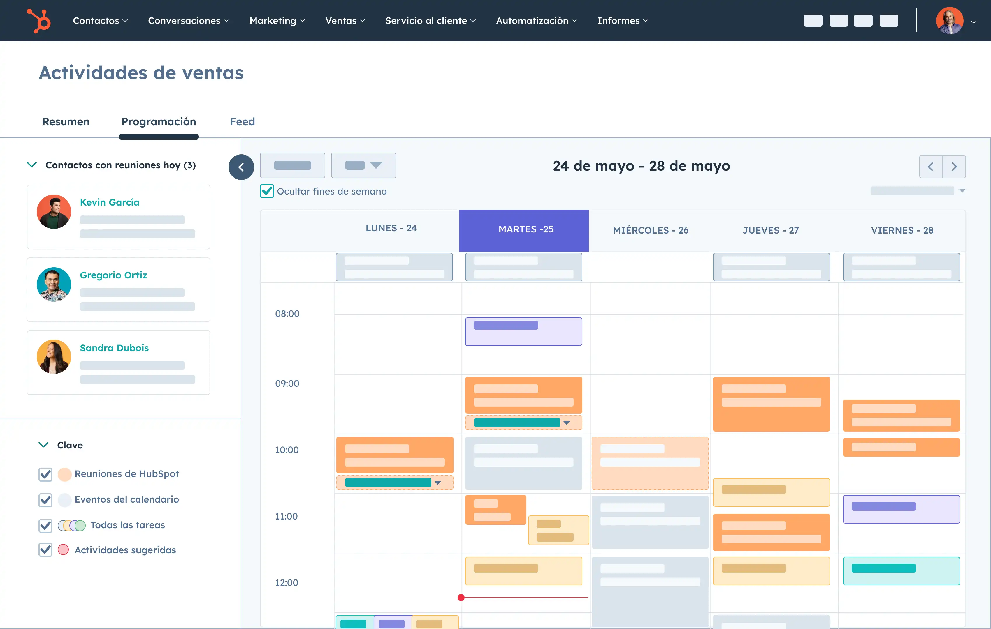 Funcionalidad de calendario en software de ventas