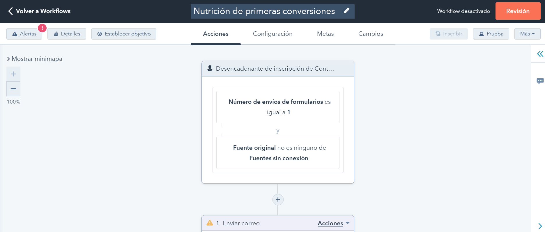 campaña de nutrición en HubSpot