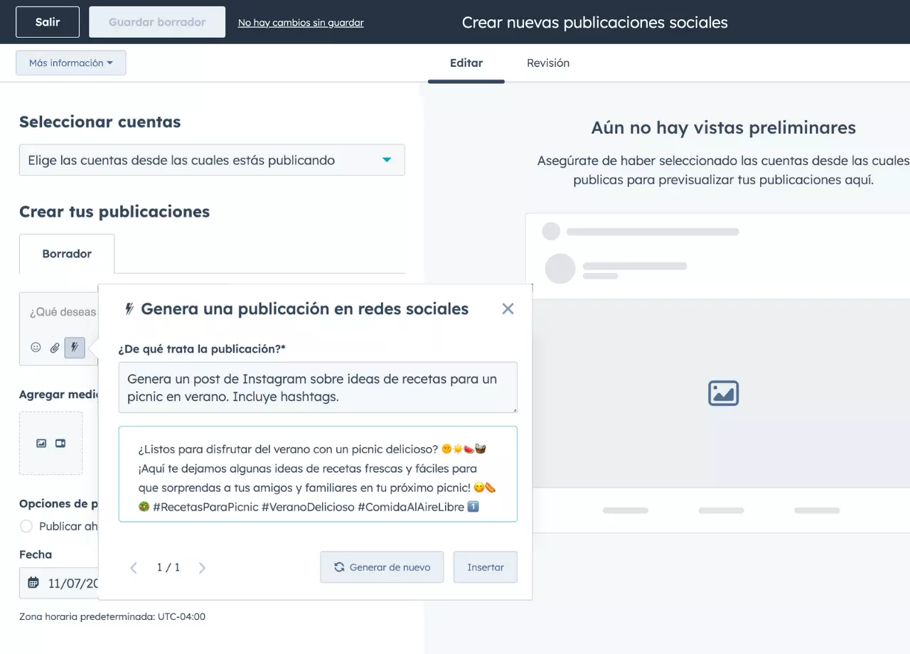 El asistente de contenido con IA puede crear el contenido perfecto para cada plataforma